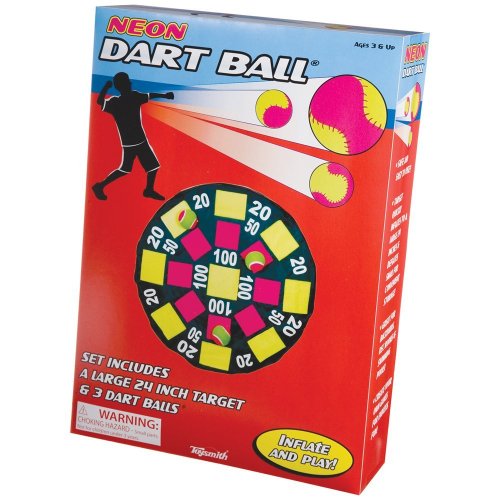 Toysmith Get Outside GO! Neon Dart Ball Set, Packaging may vary